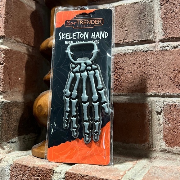 Skeleton Hand Metal Bottle Opener 
By BarTRENDER - Picture 2 of 4